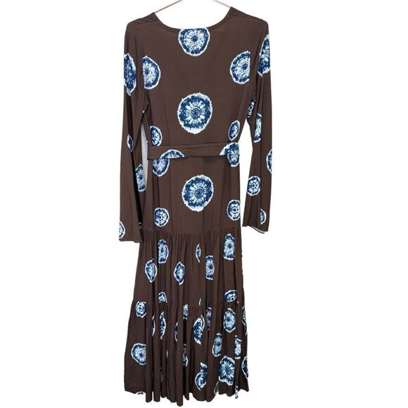 NEW Alexis Shannon Maxi Dress Brown Bell Sleeves Size XS - Picture 5 of 13